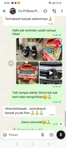 Testimonial Papan Bunga singaraja
